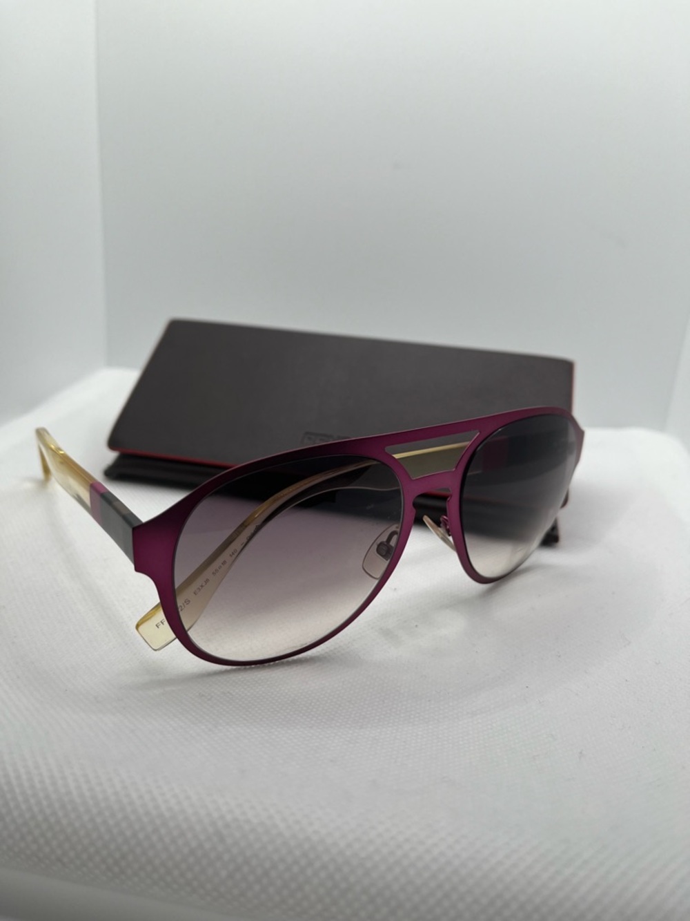 Purple Aviator Women's Sunglasses with Gradient Lenses
